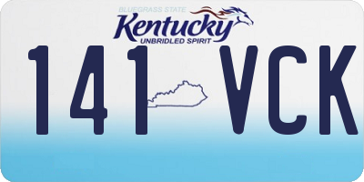 KY license plate 141VCK