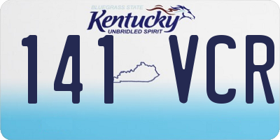 KY license plate 141VCR