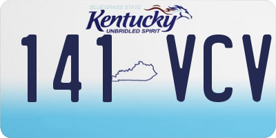 KY license plate 141VCV