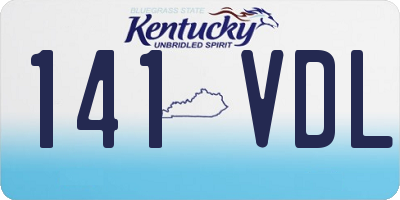 KY license plate 141VDL