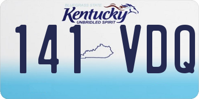KY license plate 141VDQ