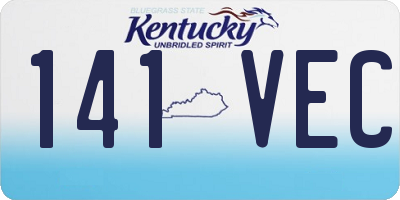 KY license plate 141VEC