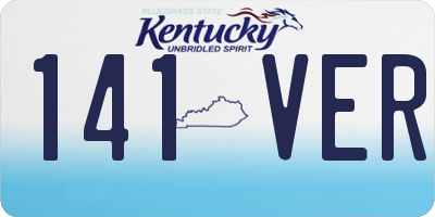 KY license plate 141VER