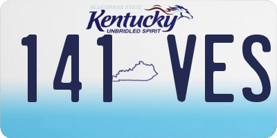 KY license plate 141VES