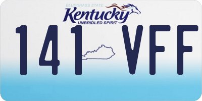KY license plate 141VFF
