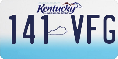 KY license plate 141VFG