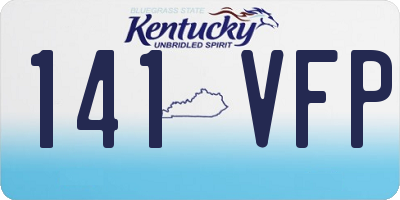 KY license plate 141VFP