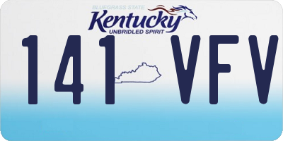 KY license plate 141VFV