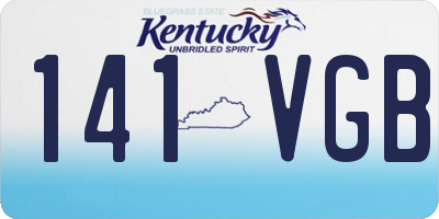 KY license plate 141VGB
