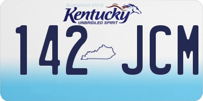 KY license plate 142JCM