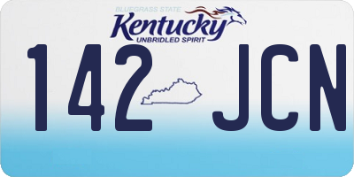 KY license plate 142JCN