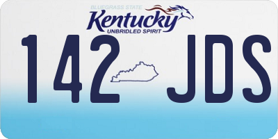 KY license plate 142JDS