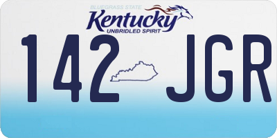 KY license plate 142JGR