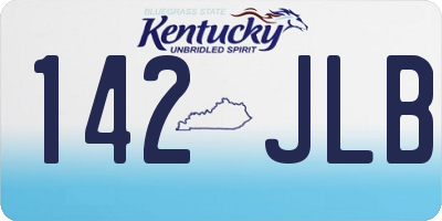 KY license plate 142JLB