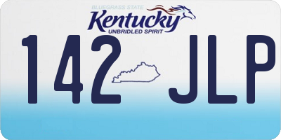 KY license plate 142JLP