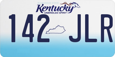 KY license plate 142JLR