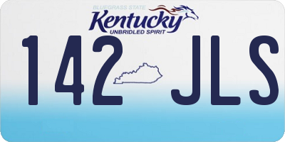 KY license plate 142JLS