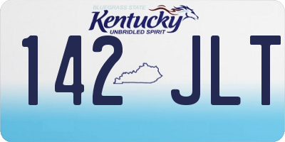 KY license plate 142JLT