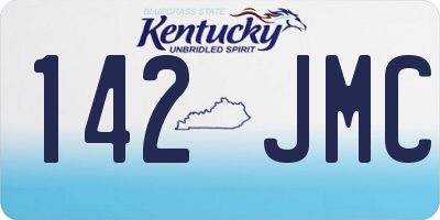 KY license plate 142JMC