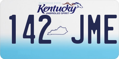 KY license plate 142JME