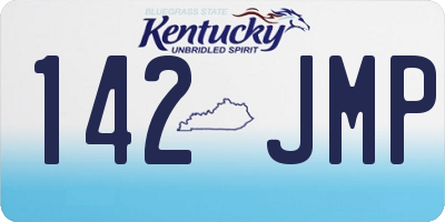 KY license plate 142JMP