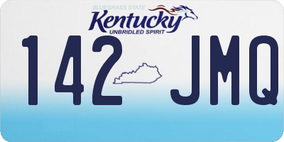 KY license plate 142JMQ