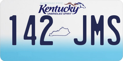 KY license plate 142JMS