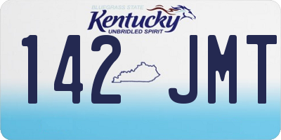 KY license plate 142JMT