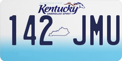 KY license plate 142JMU
