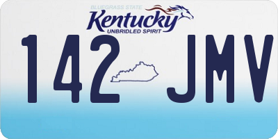 KY license plate 142JMV