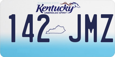KY license plate 142JMZ