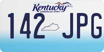 KY license plate 142JPG