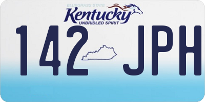 KY license plate 142JPH