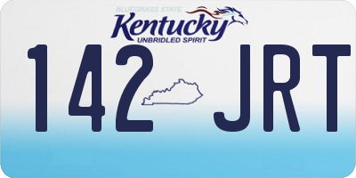KY license plate 142JRT
