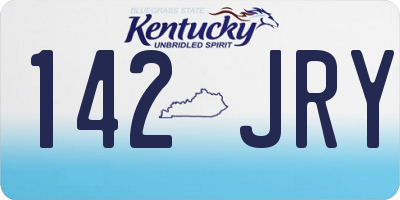 KY license plate 142JRY