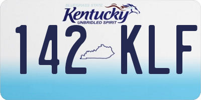 KY license plate 142KLF