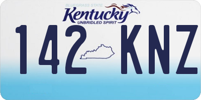 KY license plate 142KNZ