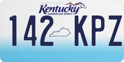 KY license plate 142KPZ