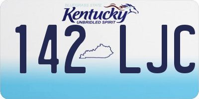 KY license plate 142LJC