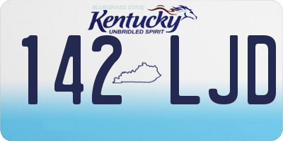 KY license plate 142LJD