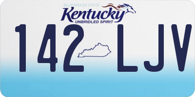 KY license plate 142LJV