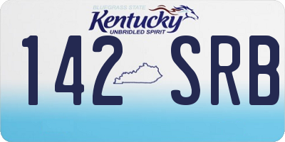 KY license plate 142SRB