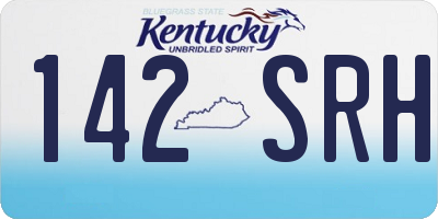 KY license plate 142SRH