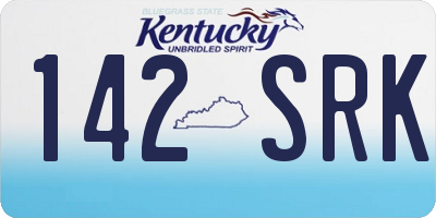 KY license plate 142SRK