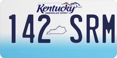 KY license plate 142SRM