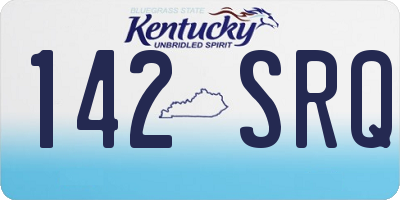 KY license plate 142SRQ