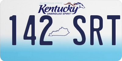 KY license plate 142SRT
