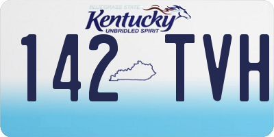 KY license plate 142TVH