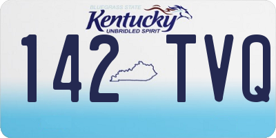 KY license plate 142TVQ