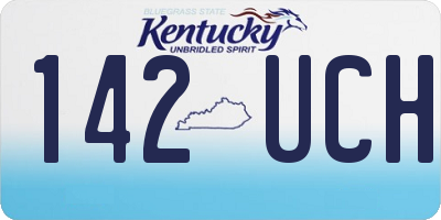 KY license plate 142UCH